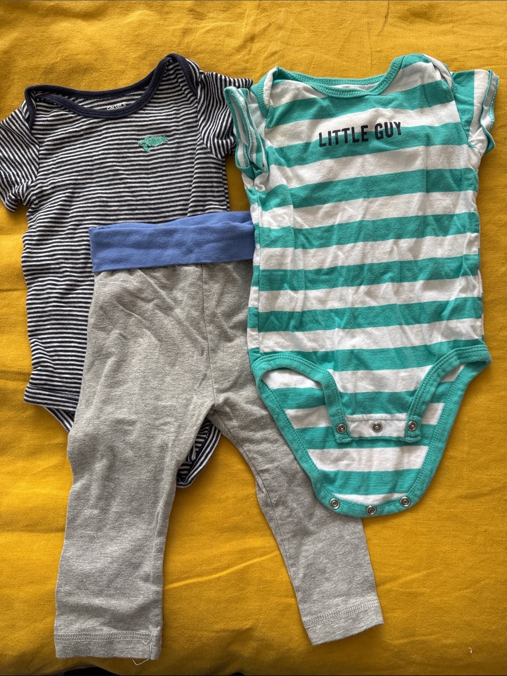 12M set of 3 onesies and pants